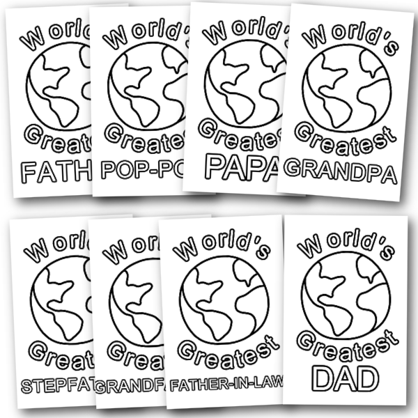Dad Cards Below Instructions